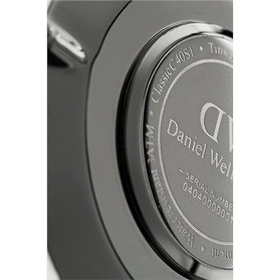 Reloj de cuarzo de poliéster Classic Cambridge - Rojo y plateado