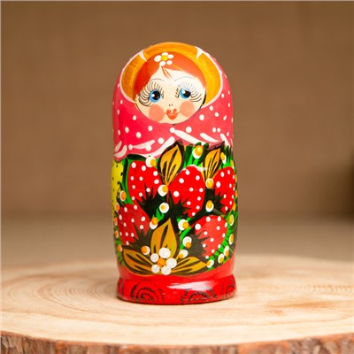 Матрёшка 5-ти кукольная "Катя" ягоды , 12-13 см, ручная роспись.