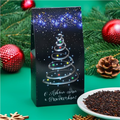Чай новогодний подарочный, чёрный "Рождественская елка", 50 г