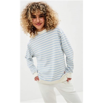 Свитшот P322-0556 white-l.blue