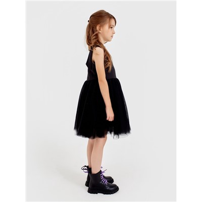 Платье нарядное детское MINAKU: PartyDress цвет чёрный, рост 128