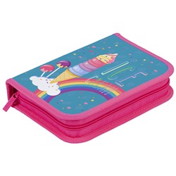 Пенал 1 отделение, 200*140*40 Berlingo "Rainbow ice-cream", полиэстер, блестки