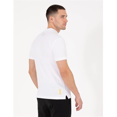 Белая стройная грудь с принтом Polo Yaka T -For