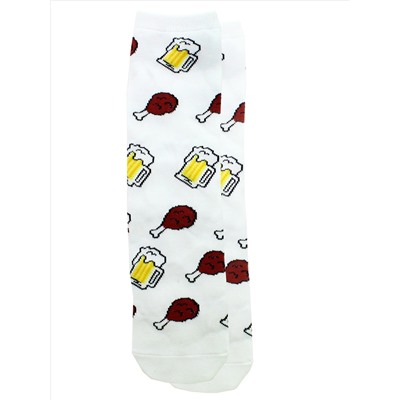 Носки р.35-40 "Mini food" Кружка пива