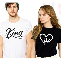 Парные футболки "King Heart"