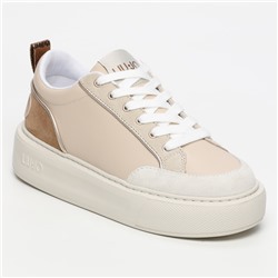 Zapatillas - cuero - beige - suela: 4 cm