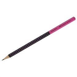 Карандаш ч/г Faber-Castell "Grip 2001 Two Tone", HВ, заточен., черный/розовый