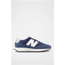 Zapatillas de nobuk 237 - Azul marino y blanco