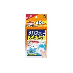 Kobayashi Влажные салфетки "Megane Cleaner" для очищения линз очков и экрана цифровой техники (от следов пальцев / в индивидуальной упаковке, 40 шт.) размер салфеткки 100 х 133 мм / 48