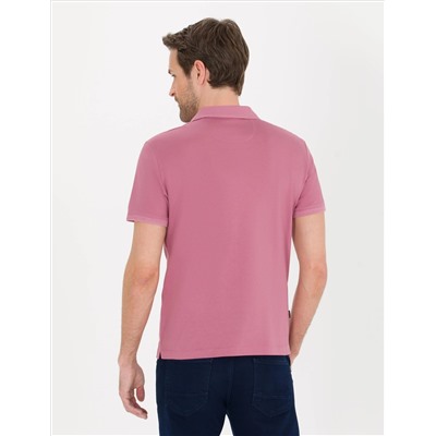 Pink Slim Fit Polo Yaka Mercerized T -For