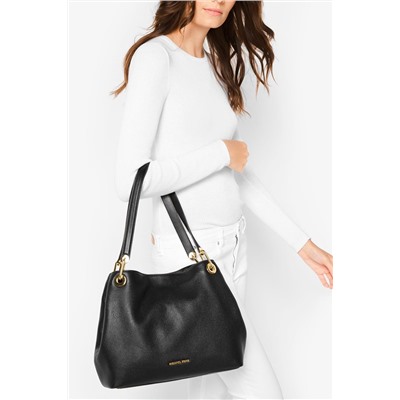 Bolso de piel - 
Negro