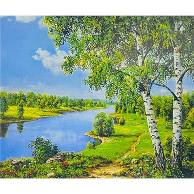 Картина по номерам/ холст на подрамнике/ 40х50см/ арт.RA3119 ПРИРОДА
