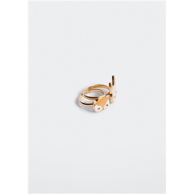 Pack 2 anillos combinados -  Niña | MANGO OUTLET España