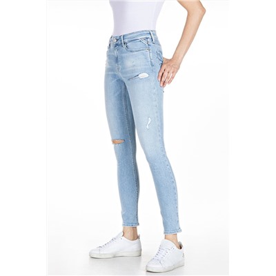 Vaquero skinny fit de tiro alto Luzien- Azul