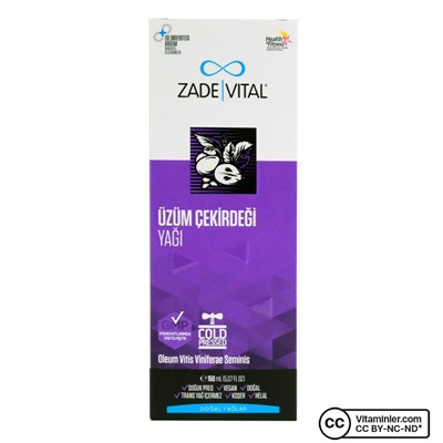 Масло виноградных косточек Zade Vital 150 мл