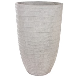 Кашпо Nobilis Marco "Waves grey Vase" (файберклэй), D54хH85 см