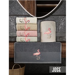 Полотенце Карвен Vip Cotton FLAMINGO 50*90 6 шт. махра Н 3260 (Акция)