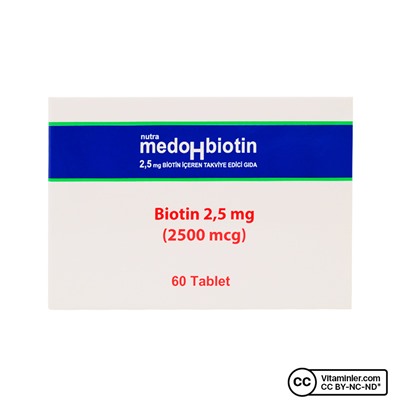 Nutrafarm MedoHbiotin Биотин 2500 мкг 60 таблеток