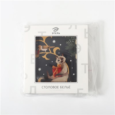 Скатерть новогодняя "Этель" Fairy tale 150х110см +/-3см с ВГМО, 100%хл, саржа 190гр/м2