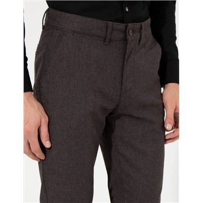 Brown Slim Fit Canvas Bloys