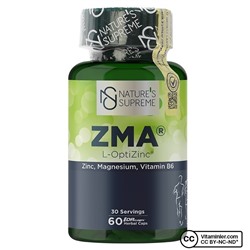 Капсулы Nature's Supreme ZMA 60