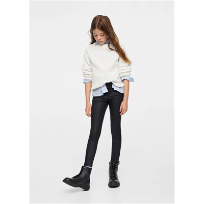 Pantalón skinny encerado -  Niña | MANGO OUTLET España