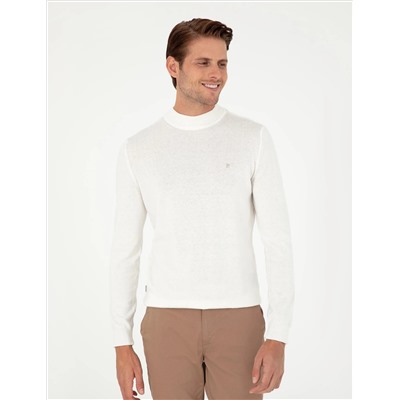 Ecru Slim Fit Half Fisherman воротник основной трикотаж казах