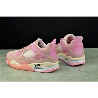OFF White x Niкe Air Jordan 4 Retro из натуральной замши