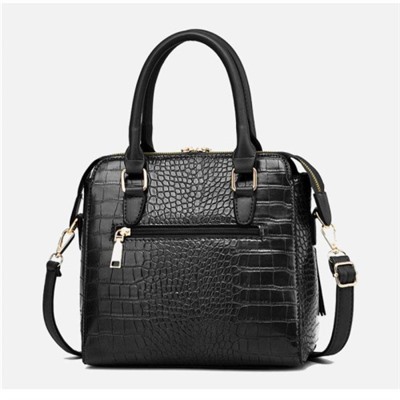 Женская кожаная сумка 060 BLACK