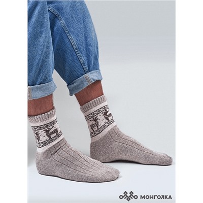 Носки из 100% монгольской шерсти         (арт. 01107)