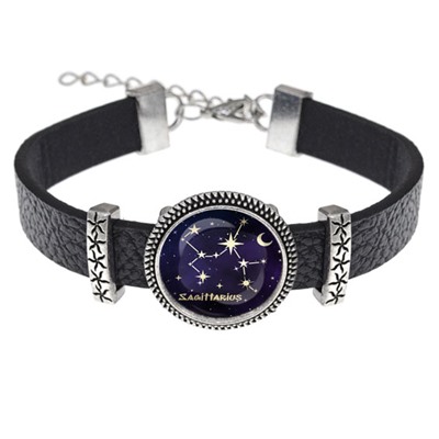 BSK2-0320 Кожаный браслет Знаки Зодиака - Стрелец