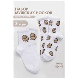Носки мужские Капибара бой (набор 2 пары)