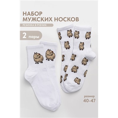 Носки мужские Капибара бой (набор 2 пары)