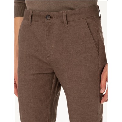 Brown Slim Fit Canvas Bloys
