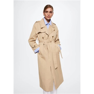 Gabardina clásica algodón -  Mujer | MANGO OUTLET España
