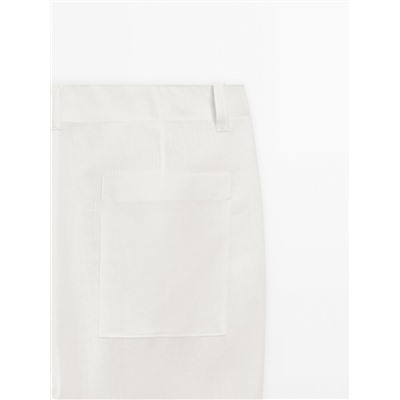 Pantalón traje lino pinzas - Limited Edition