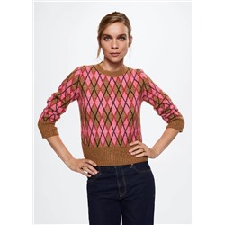 Jersey diseño rombos -  Mujer | MANGO OUTLET España