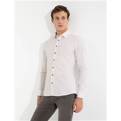 Браун Ex. Slim Fit рубашка с длинным рукавом