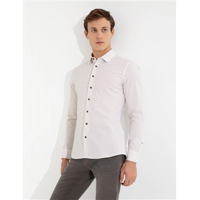 Браун Ex. Slim Fit рубашка с длинным рукавом