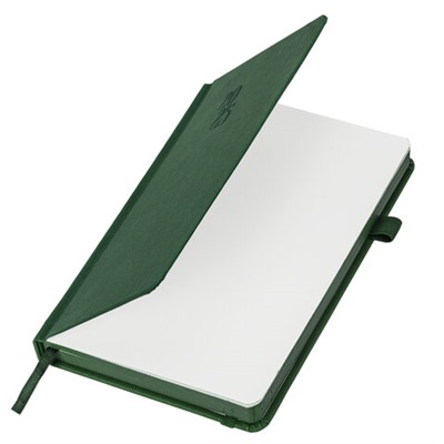 Ежедневник датированный 2025, А5, 138х213 мм, BRAUBERG "Plain", под кожу, резинка, держатель для ручки, темно-зеленый, 115917