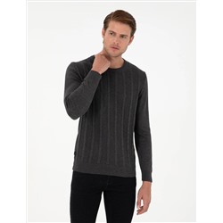 Антрацит меландж Slim Fit Bike Towerwear свитер