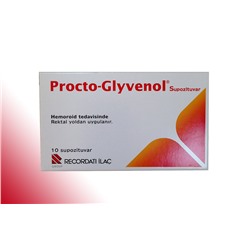 PROCTO-GLYVENOL 400+40 mg 10 supozituar (название лекарства на русском / аналоги Прокто-Гливенол)