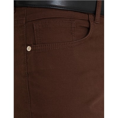Brown Slim Fit Canvas Bloys