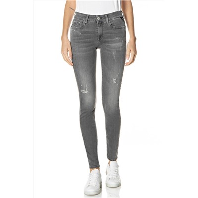Vaquero skinny fit New Luz - Gris