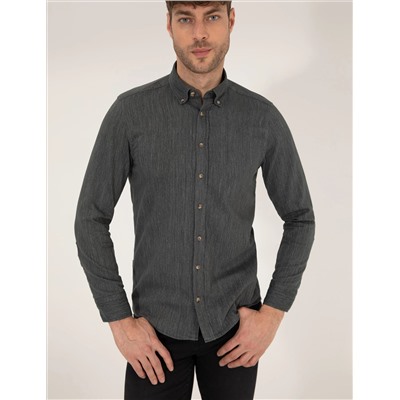 Haki Slim Fit рубашка с длинным рукавом