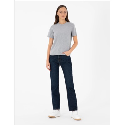 Серый меландж Slim Fit T -For
