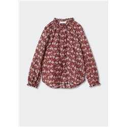 Blusa floral algodón -  Niña | MANGO OUTLET España