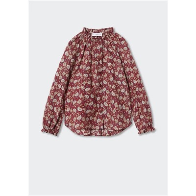 Blusa floral algodón -  Niña | MANGO OUTLET España