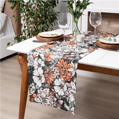 Дорожка на стол Этель Meadow flower 40×146 см, 100% хлопок, саржа 190 г/м²
