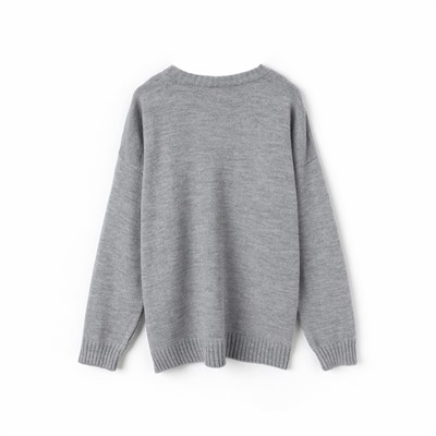 Джемпер женский MINAKU: Knitwear collection, цвет светло-серый р-р 50-52